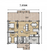 Дом из клееного бруса VZ-320